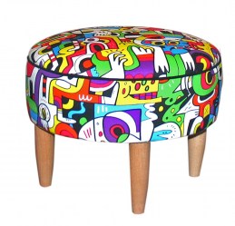 Round footstool